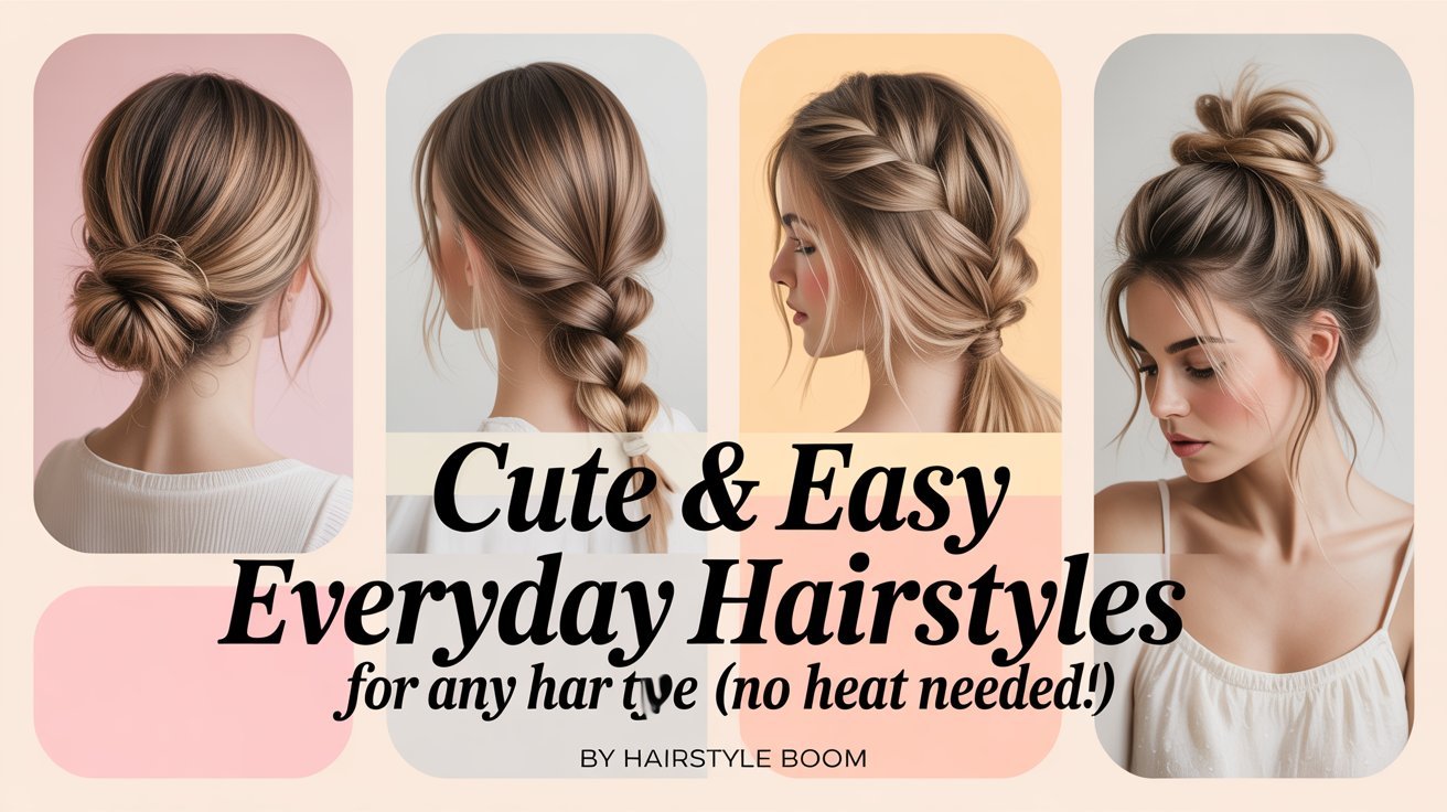 Cute & Easy Everyday Hairstyles for Any Hair Type