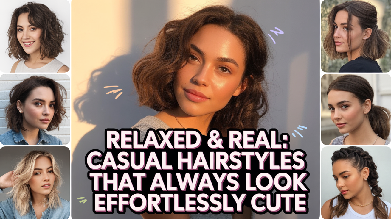 Casual Hairstyles, Casual Hairstyles That Always Look Effortlessly Cute